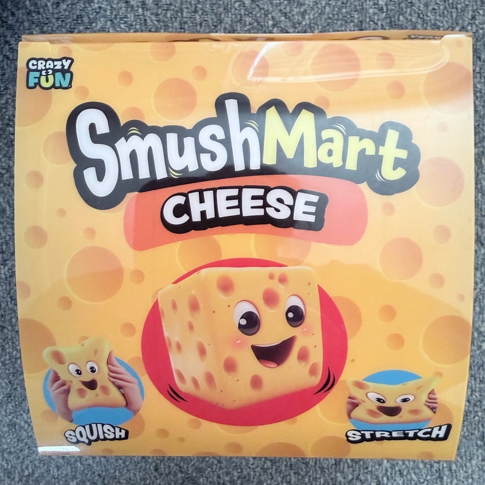SmushMart Cheese Squishy Toy - Yellow